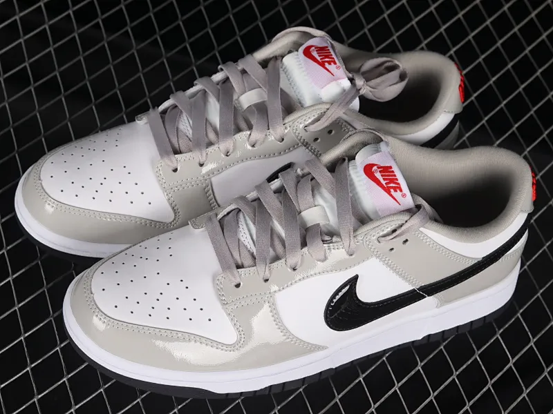 All Categories Nk SB Dunk Series Nk SB Dunk Low Low-top sneakers C version Nk Dunk Low "Light Iron Ore" Patent leather gray SB low-top sports and leisure sneakers DQ7576-001